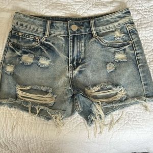 Denim shorts